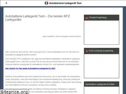 Sites similar to autobatterieladegeraettest.com