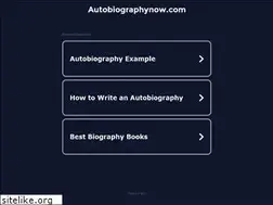 Sites similar to autobiographynow.com