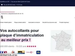 Sites similar to autocollant-immatriculation.fr