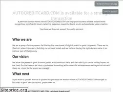 Sites similar to autocreditcard.com