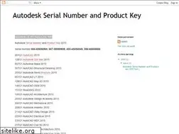 Sites similar to autodeskserialnumberandproductkey.blogspot.com
