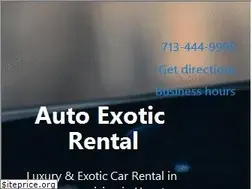Sites similar to autoexoticrental.com