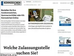 Sites similar to autokennzeichen-zulassung.de