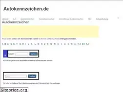 Sites similar to autokennzeichen.de