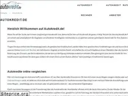 Sites similar to autokredit.de