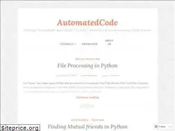 Sites similar to automatedcode.wordpress.com