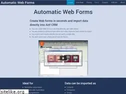 Sites similar to automaticwebforms.com