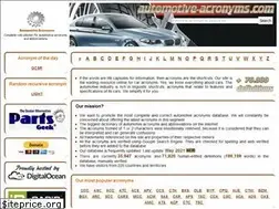 Sites similar to automotive-acronyms.com