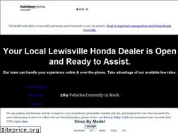 Sites similar to autonationhondalewisville.com