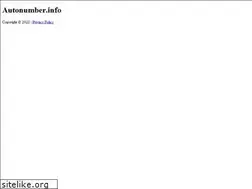 Sites similar to autonumber.info