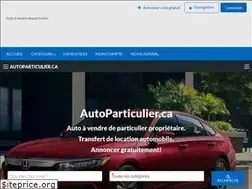 Sites similar to autoparticulier.ca