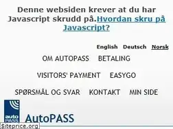Sites similar to autopass.no
