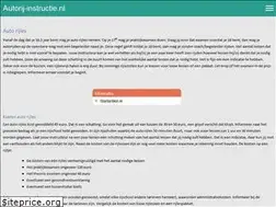 Sites similar to autorij-instructie.nl