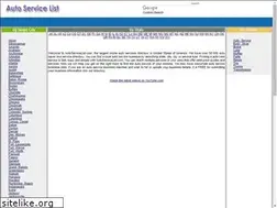 Sites similar to autoservicelist.com