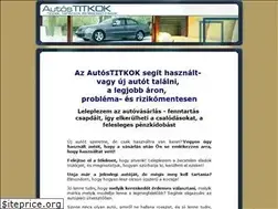 Sites similar to autostitkok.hu