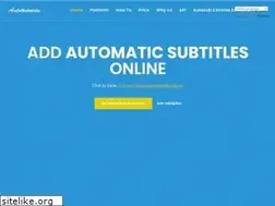 Sites similar to autosubtitle.online
