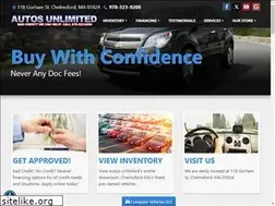 Sites similar to autosunlimitedma.net