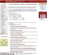 Sites similar to autoszalonok.hu