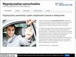 Sites similar to autowypozyczalnia-bialystok.pl