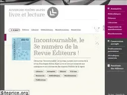 Sites similar to auvergnerhonealpes-livre-lecture.org