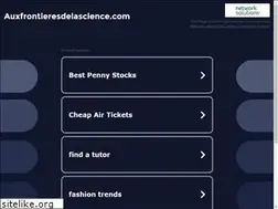 Sites similar to auxfrontieresdelascience.com