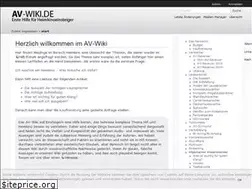Sites similar to av-wiki.de