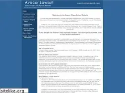 Sites similar to avacorlawsuit.com