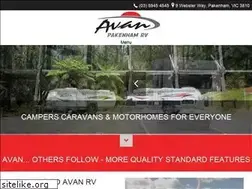Sites similar to avanrv.com.au
