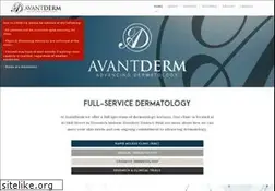 Sites similar to avantderm.com