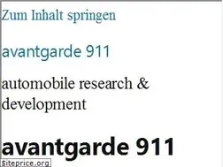 Sites similar to avantgarde911.de