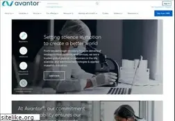 Sites similar to avantorsciences.com