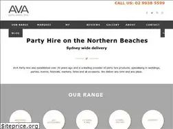 Sites similar to avapartyhire.com.au