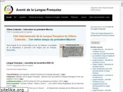 Sites similar to avenirlanguefrancaise.org