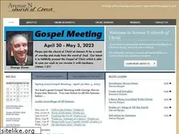 Sites similar to avenuenchurchofchrist.org