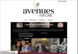 Sites similar to avenuesforcare.com