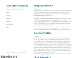 Sites similar to averagesecurityguy.github.io