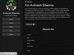 Sites similar to avinash-sharma.com