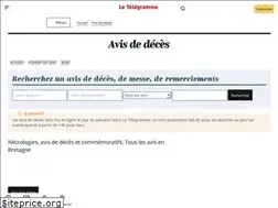 Sites similar to avis-deces.letelegramme.fr