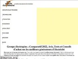 Sites similar to avis-groupe-electrogene.com