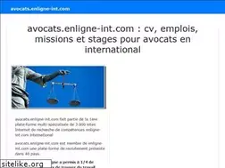 Sites similar to avocats.enligne-int.com