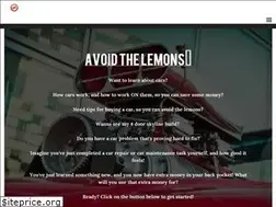 Sites similar to avoidthelemons.com