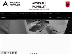 Sites similar to avokatipopullit.gov.al