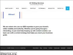 Sites similar to avwritingservices.com