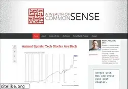 Sites similar to awealthofcommonsense.com