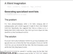 Sites similar to aweirdimagination.net