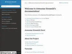 Sites similar to awesome-streamlit.readthedocs.io