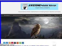 Sites similar to awesomenightsleep.com