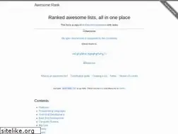 Sites similar to awesomerank.github.io