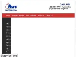 Sites similar to awfsheetmetal.com.au