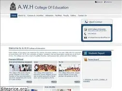 Sites similar to awhcollegeofeducation.org